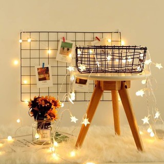 Đèn LED trang trí ngôi sao vàng ấm
