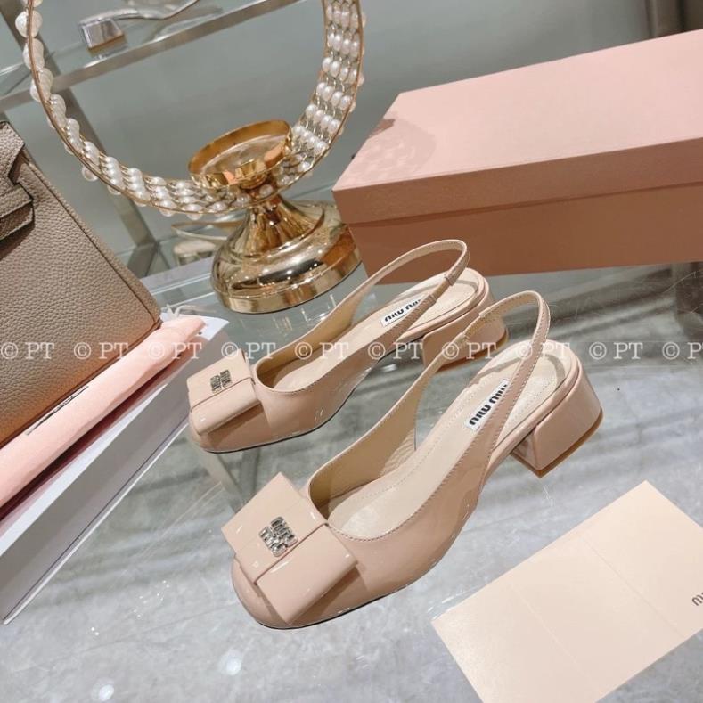 Sandal Miumiu 3 Màu Trắng Đen Kem Full Size 35-39  -  By Anh Dinh Phuong