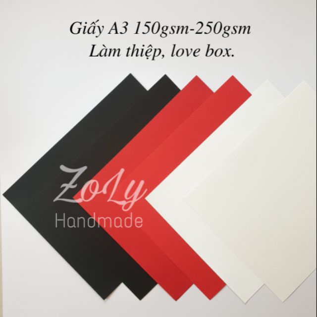 Giấy bìa A3 làm thiệp