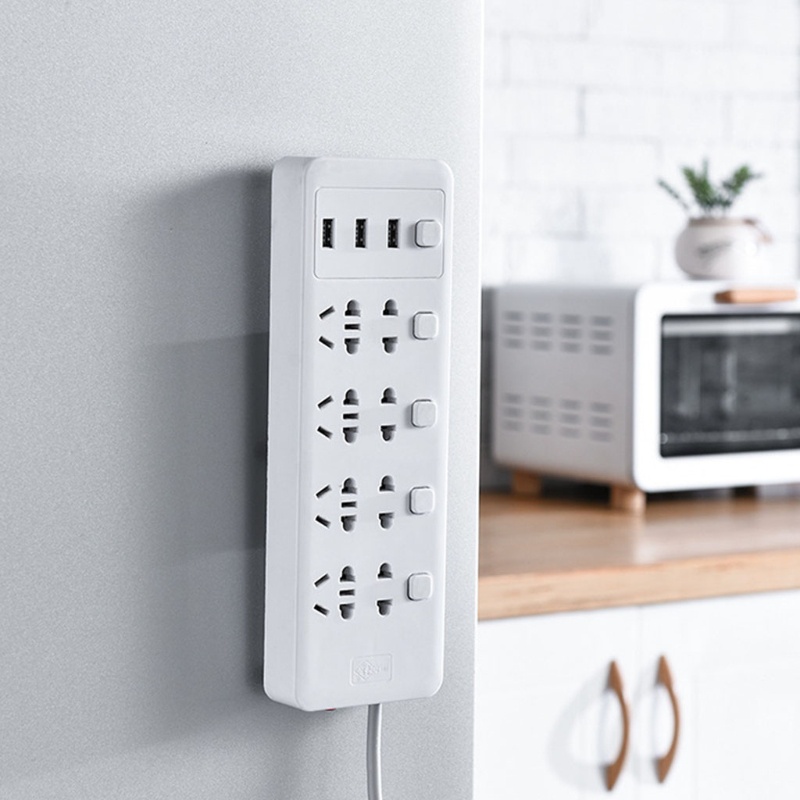 Giá Đỡ Ổ Cắm Điện Gắn Tường Tự Dính Không Cần Đục Lỗ Tiện Dụng Cho Nhà Bếp / Văn Phòng