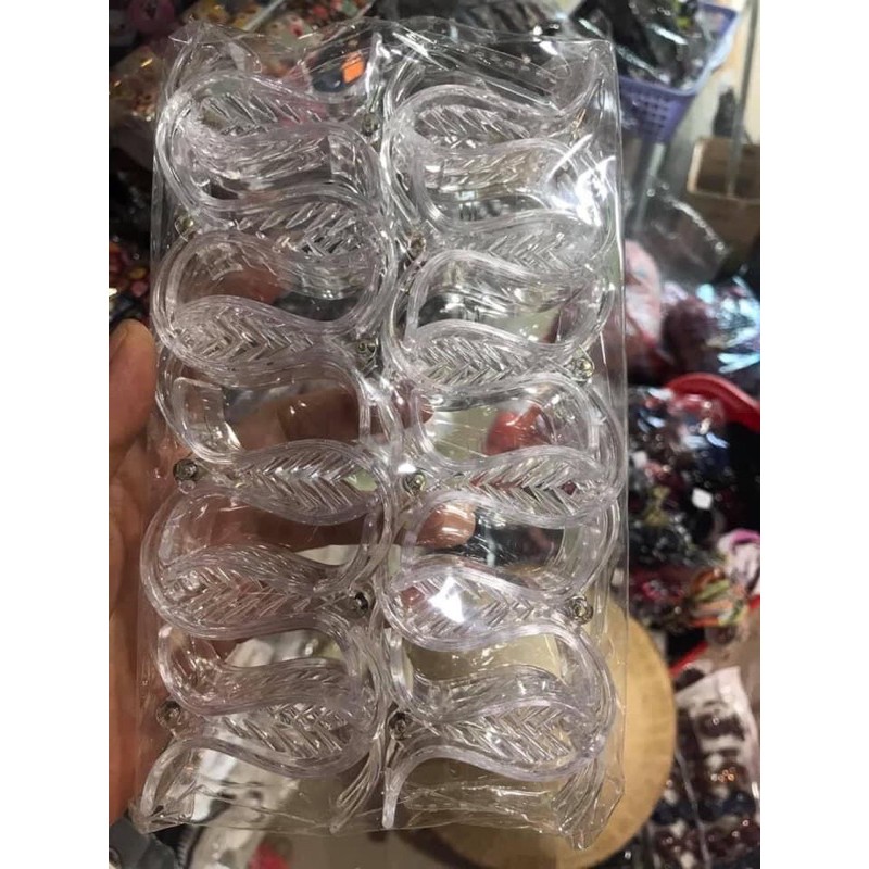 Kẹp Tóc Càng Cua Trong Suốt 3 Răng - 5 Răng