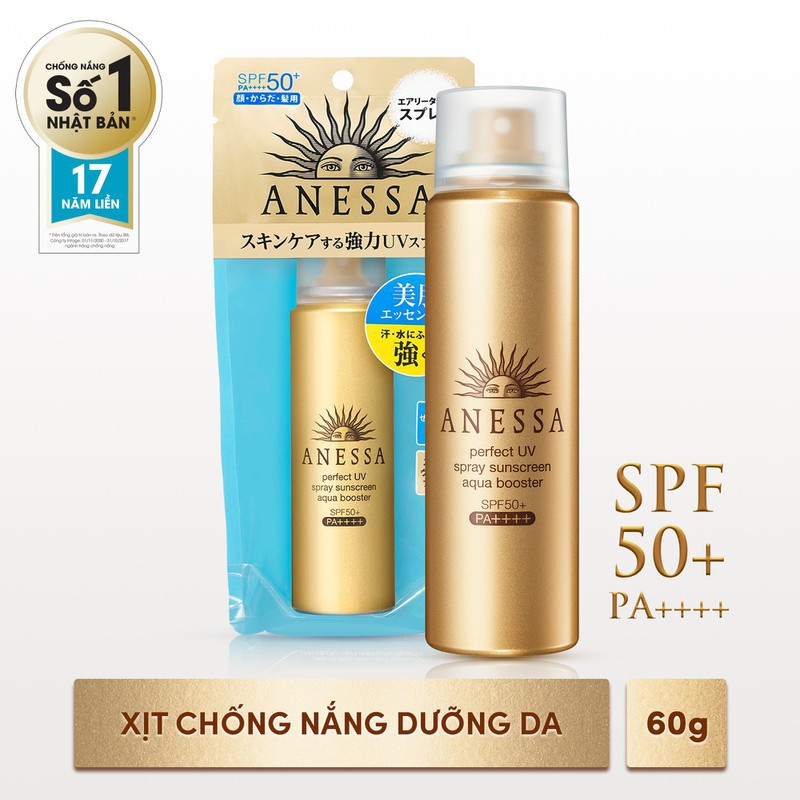 Xịt Chống Nắng Bảo Vệ Da, Tóc Anessa 60g