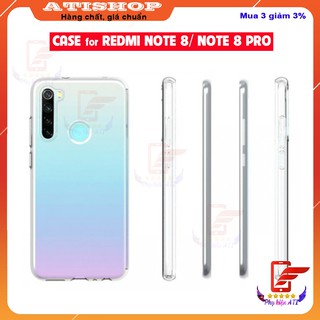 Ốp lưng Redmi Note 8/Note8 Pro-Trong suốt- Dẻo- Lâu ố Vàng [ Freeship 50k ]