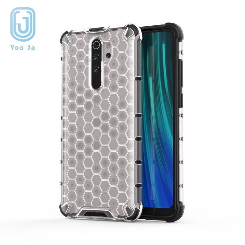 Ốp điện thoại chống sốc họa tiết tổ ong cho Xiaomi Redmi 9 Note 5 6 7 8 9 Pro 8T