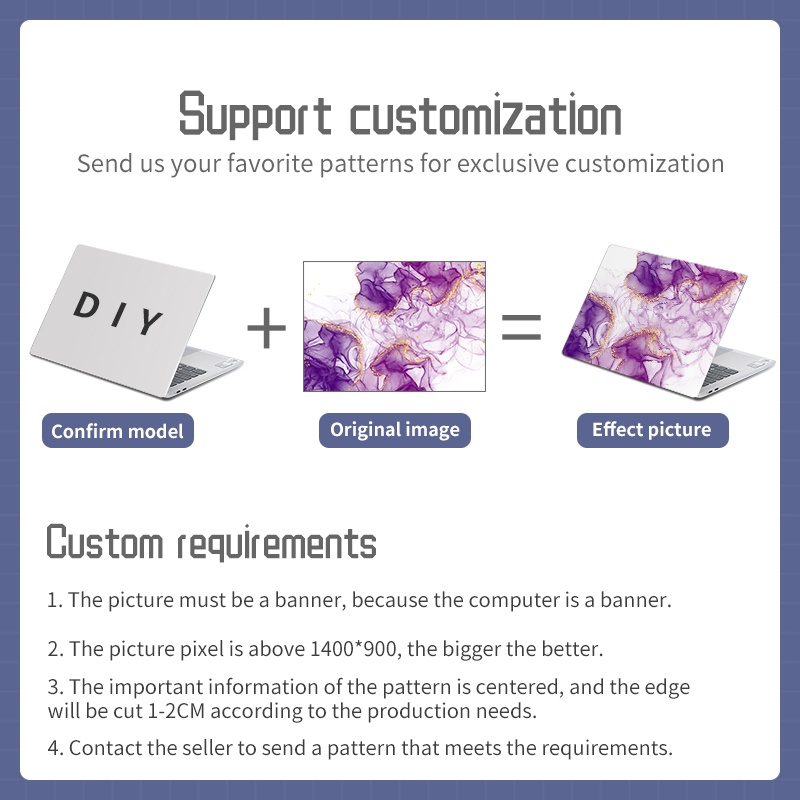 Ốp Bảo Vệ laptop 11/12/13/14/15/17 inch Bằng vinyl Họa Tiết Đá Hoa Cương