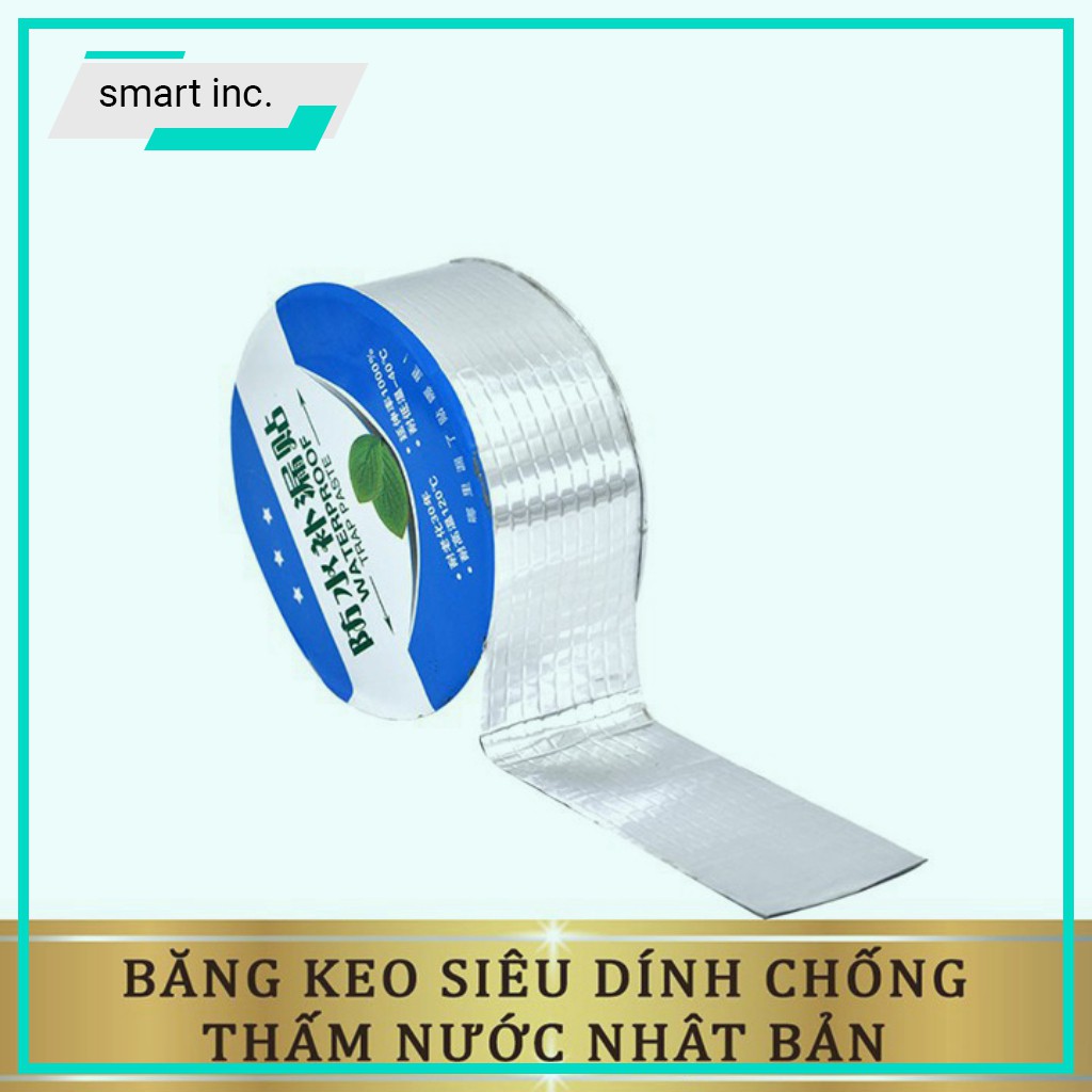 Băng Keo Chống Thấm Vá Dính Mọi Vật Liệu Chịu Nhiệt Băng Dính Chống Thủng Dột Nước Dán Chắc Cho Mái Tôn Ống Nước 5m