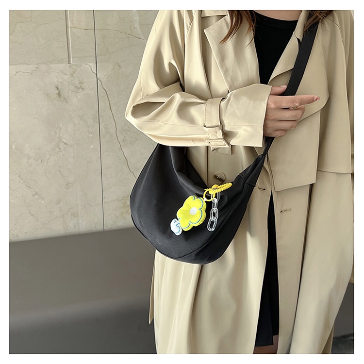 Túi Đeo JASMIN NOIR Chéo Bằng Nylon Thiết Kế Đơn Giản Thời Trang Cho Nữ