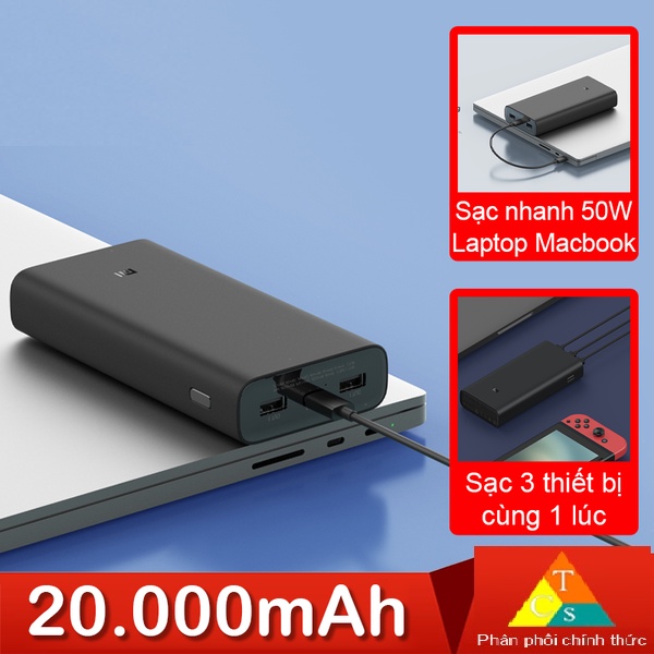 Pin Sạc Dự Phòng Xiaomi 20000mAh Gen3 Pro 50w Pin dự phòng Xiaomi 20000 mAh