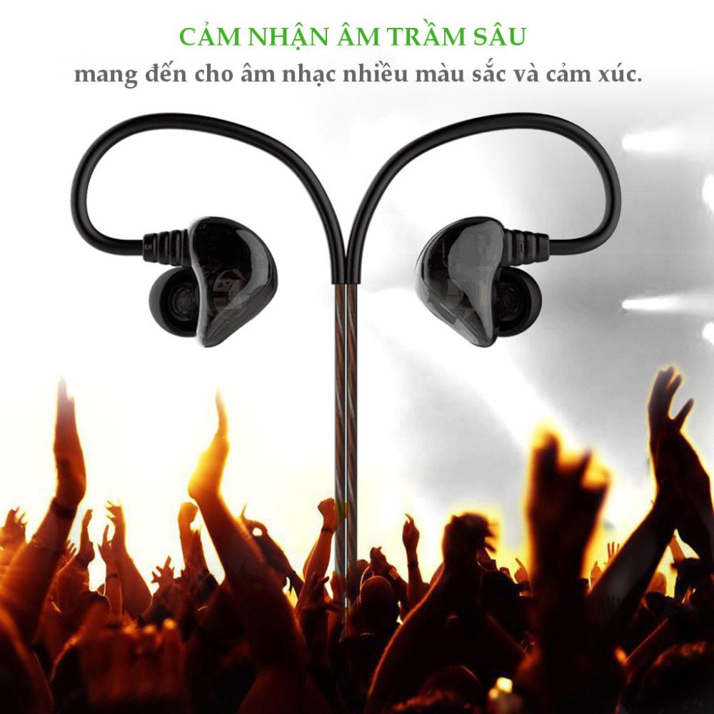 Tai nghe nhét trong tai kèm Mic có nút điều khiển âm lượng (In-Ear monitor Earphones - D18) chính hãng Avantree A2762