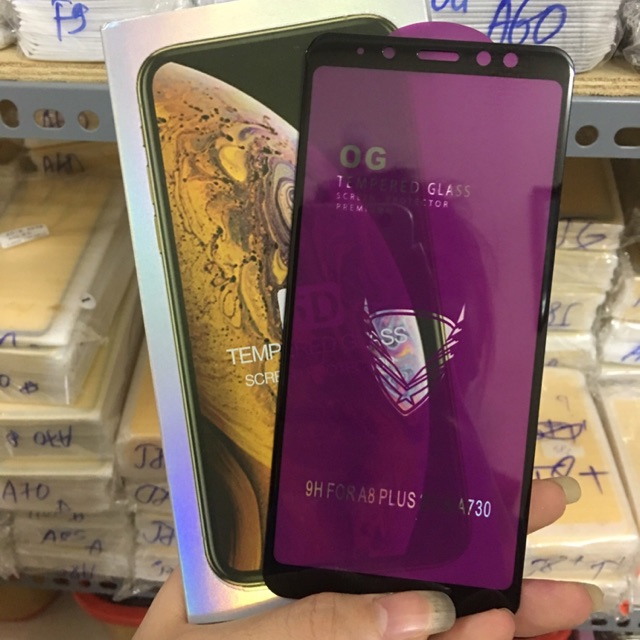Kính cường lực OG Galaxy A8+ 2018 full màn hình