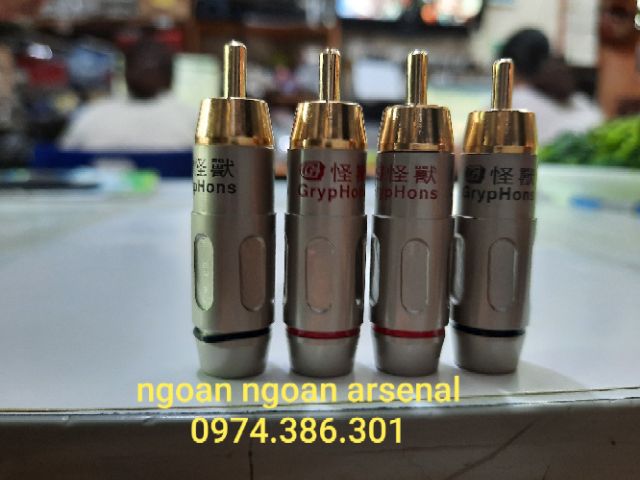 Jack rắc Av rca GRYPHONS chính hãng. Báo giá 1 cái