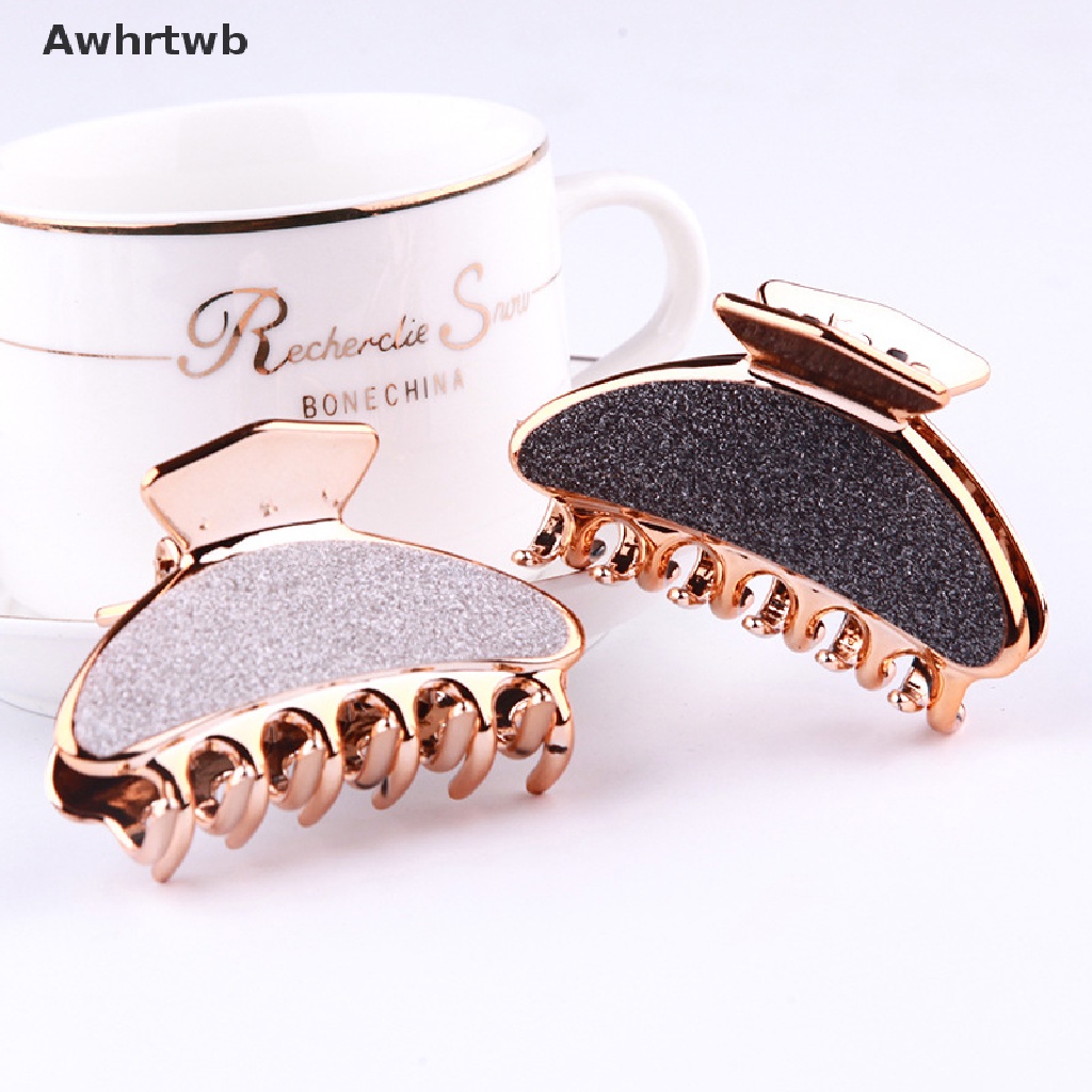 Kẹp Tóc Càng Cua Màu Nhám Chống Trượt Cho Nữ