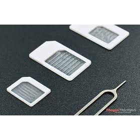 BỘ CHUYỂN ĐỔI SIM ĐA NĂNG NANO SIM + CÂY CHỌT SIM