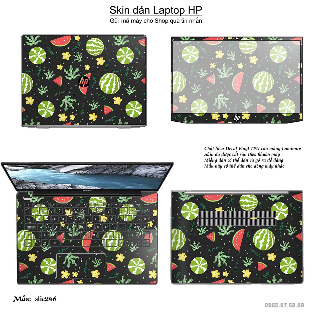 Skin dán Laptop HP in hình Hoa văn sticker _nhiều mẫu 40 (inbox mã máy cho Shop)