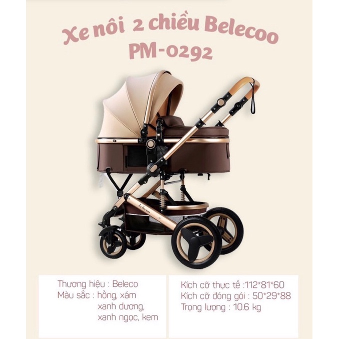 Pomo - Xe nôi 2 chiều Belecoo PM0292