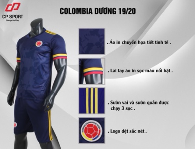 [VN] Đội tuyển COLOMBIA 2020 - Áo Bóng Đá hàng VN