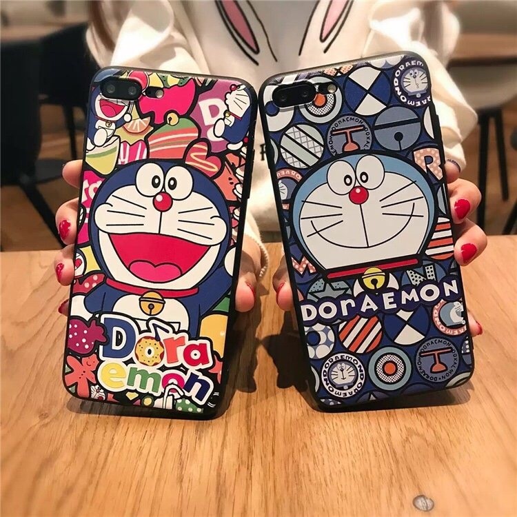 Ốp Lưng Iphone - Doremon Xanh/Đỏ - 5/5s/6/6s/6+/6s+/7/8/7+/8+