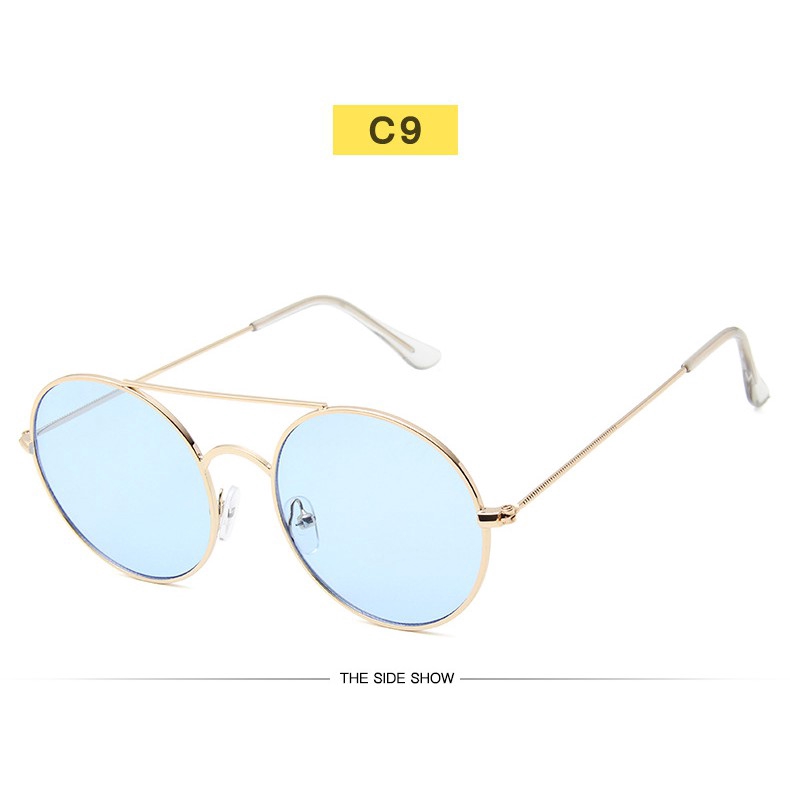 ▲Thanh toán tại chỗ▼READY STOCK INS New Round Pilot Metal Frame Sunglasses Women