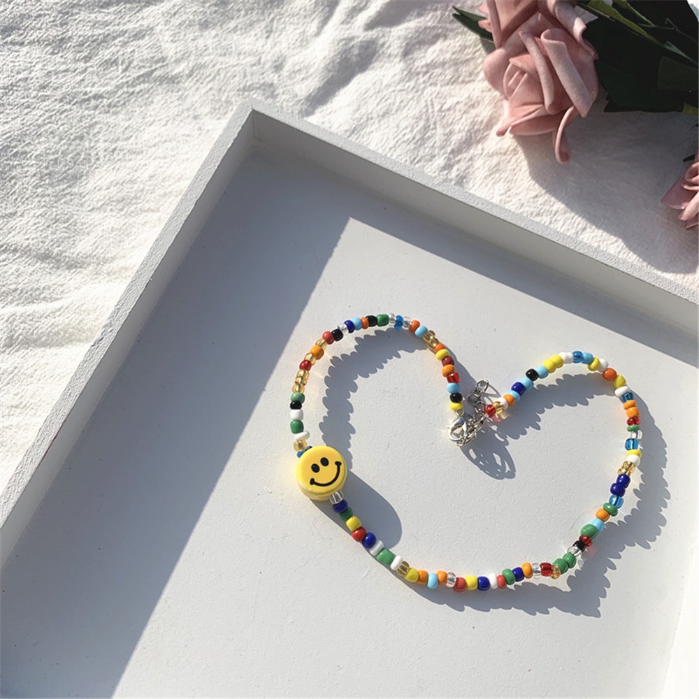 vòng cổ Mặt Đá Nhiều Màu Sắc Phong Cách Bohemian