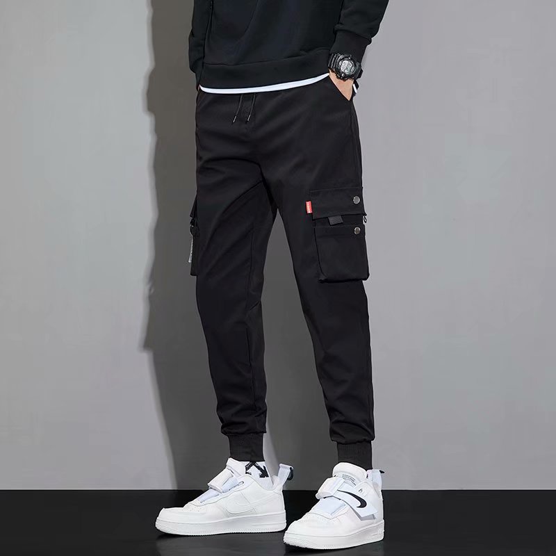 Quần Dài Dáng Suông Nhiều Túi Có Dây Rút Dễ Phối Đồ Thời Trang Cho Nam Size S-5XL