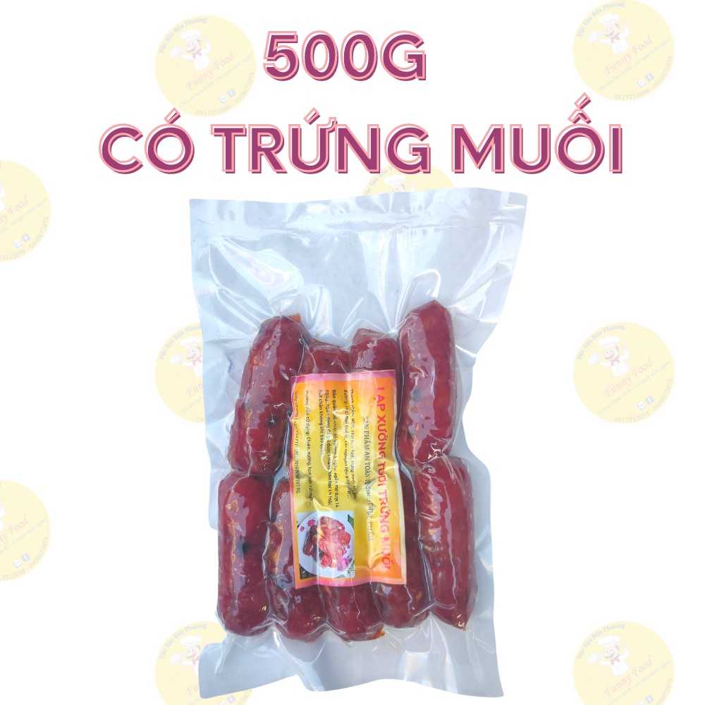 Lạp Xưởng Tươi – Tươi Trứng Muối 500g – Handmade - Funnyfood