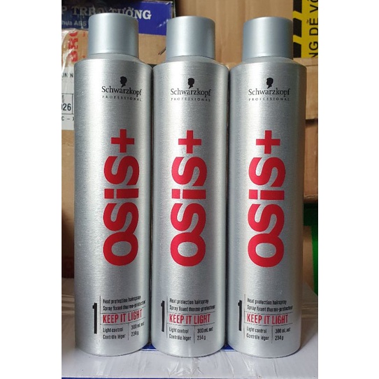 Keo xịt bóng tóc Osis+ 1-Spakler, 2-Freeze, 3-Session. Schwarzkopf Professional.