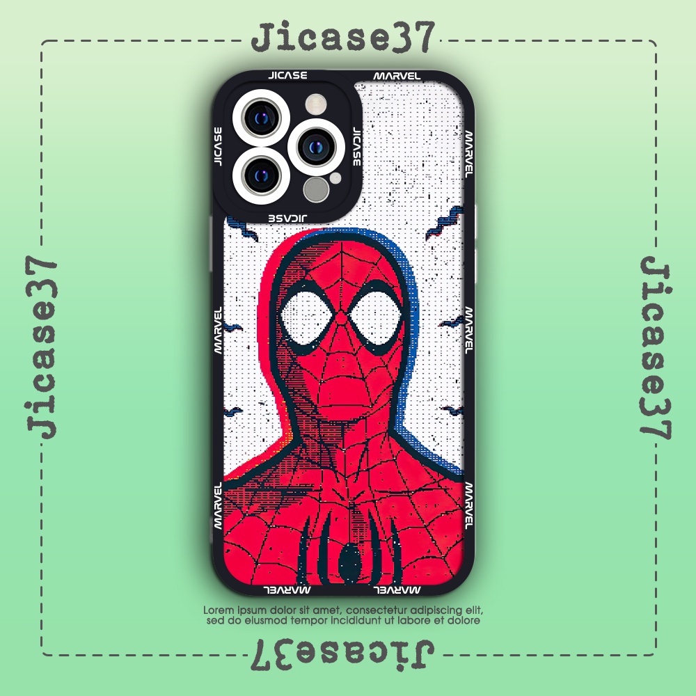 Ốp lưng iphone cạnh vuông Jicase Spider Man Sense Marvel 6plus/6s/6splus/7/7plus/8/8plus/x/xs/11/12/pro/max/plus/promax