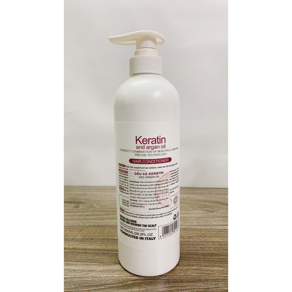 Cặp dầu gội xả class pro keratin chuyên phục hồi mềm mượt 800ml x 2