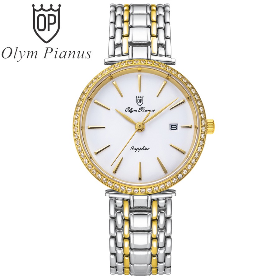 Đồng hồ nam dây kim loại Olym Pianus OP5657 OP56571DMSK trắng