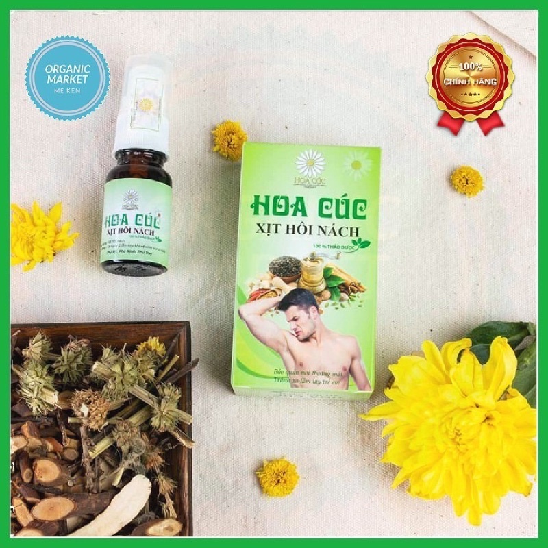 Xịt hôi nách hoa cúc, giảm mồ hôi nách, giảm thâm và hôi nách cho cả nam và nữ- Misucosmetics