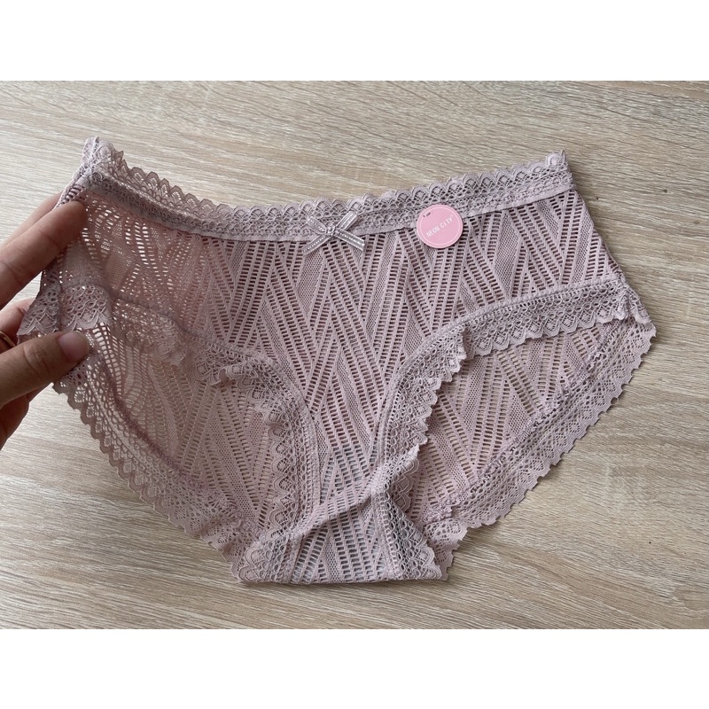 Quần lót ren Lưới Trẻ Trung , Quần chip ren phối nơ cực xinh