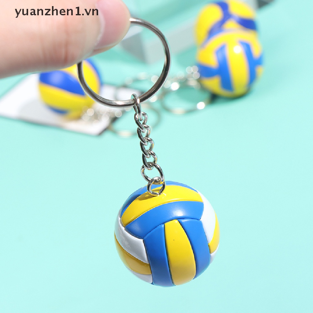 Móc Khóa Hình Quả Bóng Chuyền Mini Bằng Nhựa PVC