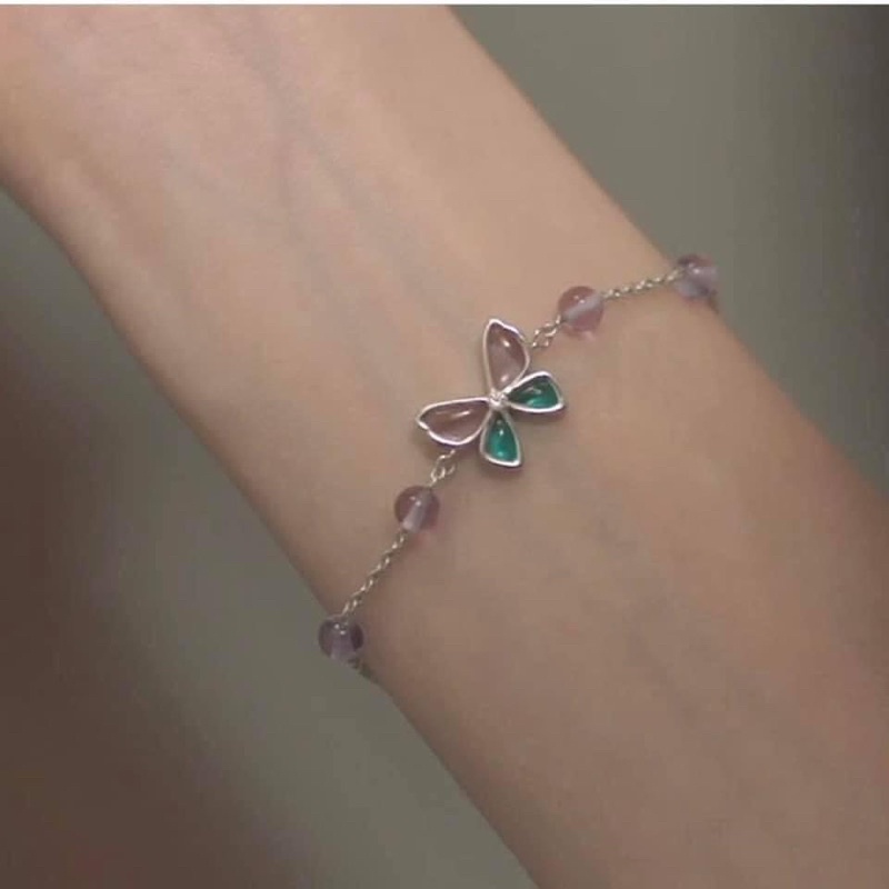 [Order taobao] Vòng tay bạc 925 butterly nevertheless Park Jae Eon x Yu Nabi