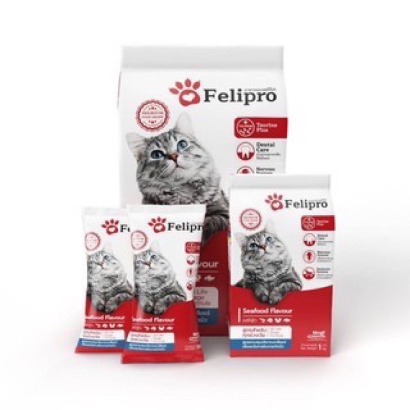 Combo 5 gói thức ăn mèo Felipro, gói 500g