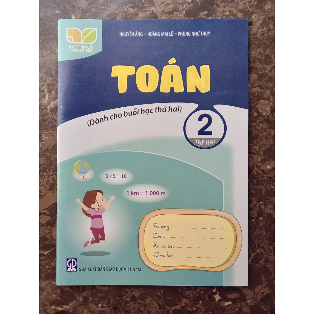 Sách - Combo Toán 2 - (Tập 1 + Tập 2) dành cho buổi học thứ 2 (Kết nối tri thức với cuộc sống)