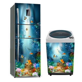 Combo Decal dán Tủ lạnh và Máy giặt