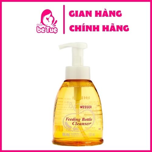 Nước rửa bình sữa Wesser dạng chai nhập khẩu Hàn Quốc