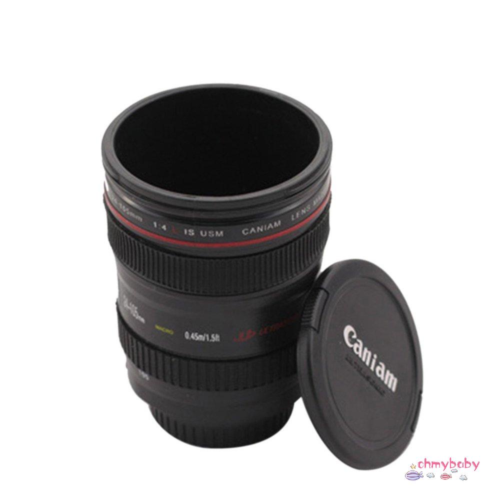 Bình chân không Du lịch Cốc cà phê Cốc nước Trà ống kính Máy ảnh Cốc có nắp đậy [8/24]