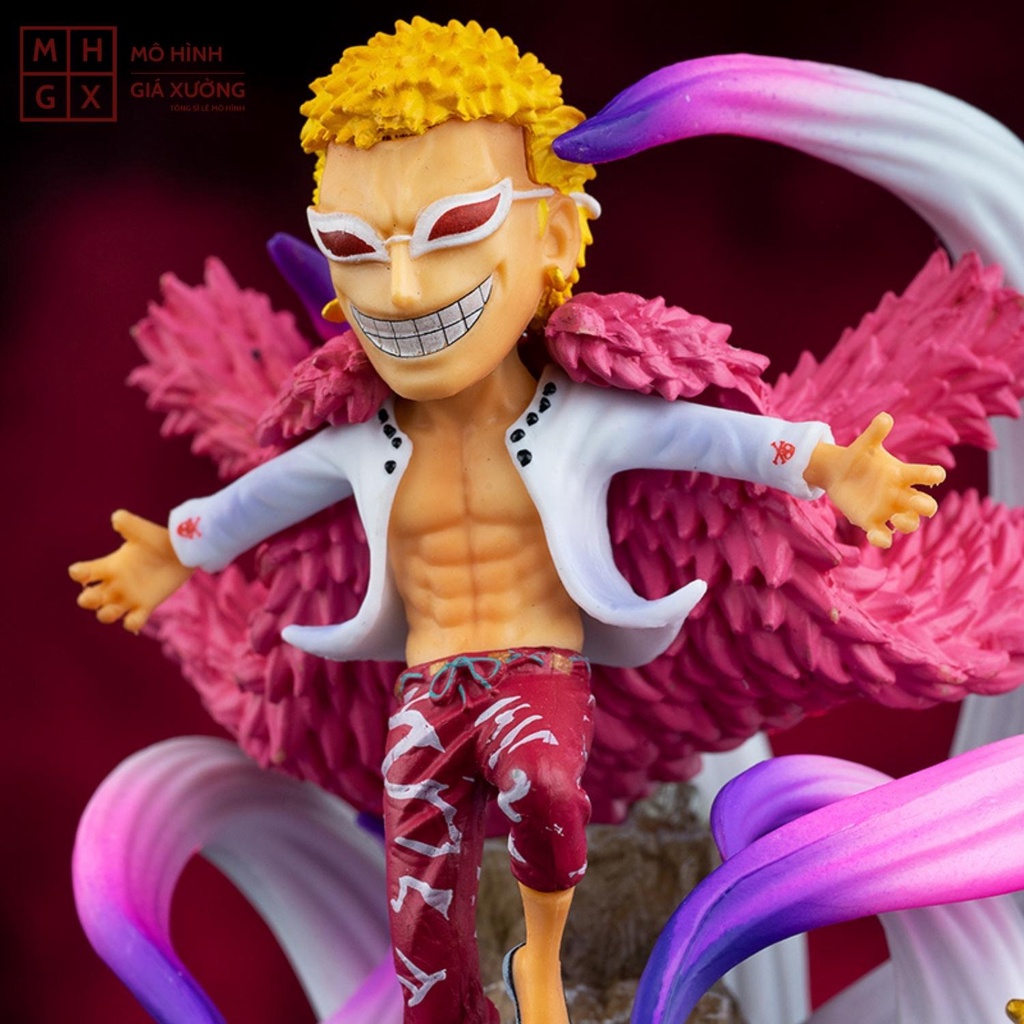 Mô hình One Piece Doflamingo hàng cao cấp cao 13cm , trạng thái chiến đấu , figure mô hình one piece , mô hình giá xưởng