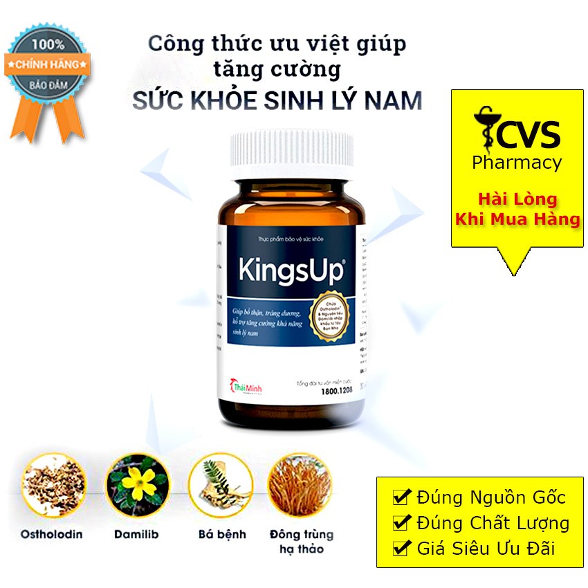 KingsUp - Viên Uống Giúp Tăng Cường Sức Khỏe Sinh Lý Nam Giới