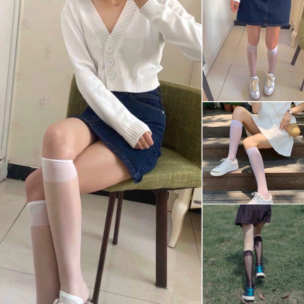 BEBETTFORM  1 Pair High Quality Sexy Slim Long Socks For Women/Multicolor
