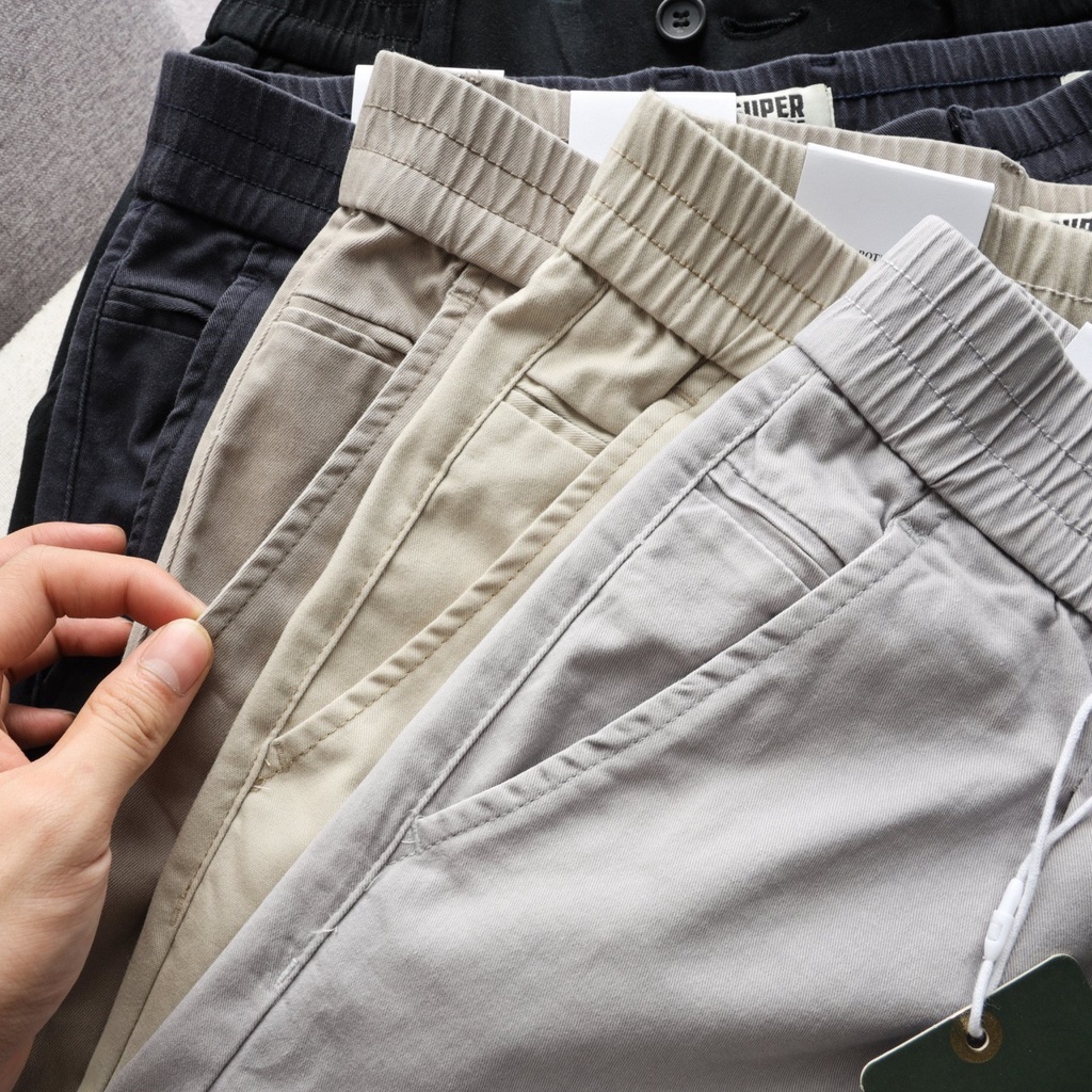 Quần kaki nam dáng slimfit Ảnh Thật chất mềm mịn co giãn phong cách Hàn Quốc