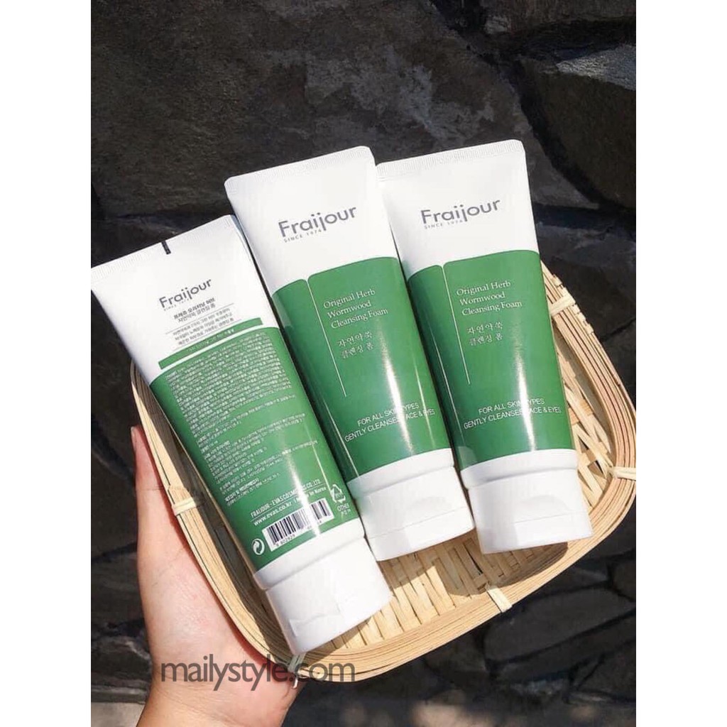Sữa Rửa Mặt Ngải Cứu Fraijour Original Herb Wormwood Cleansing Foam | BigBuy360 - bigbuy360.vn