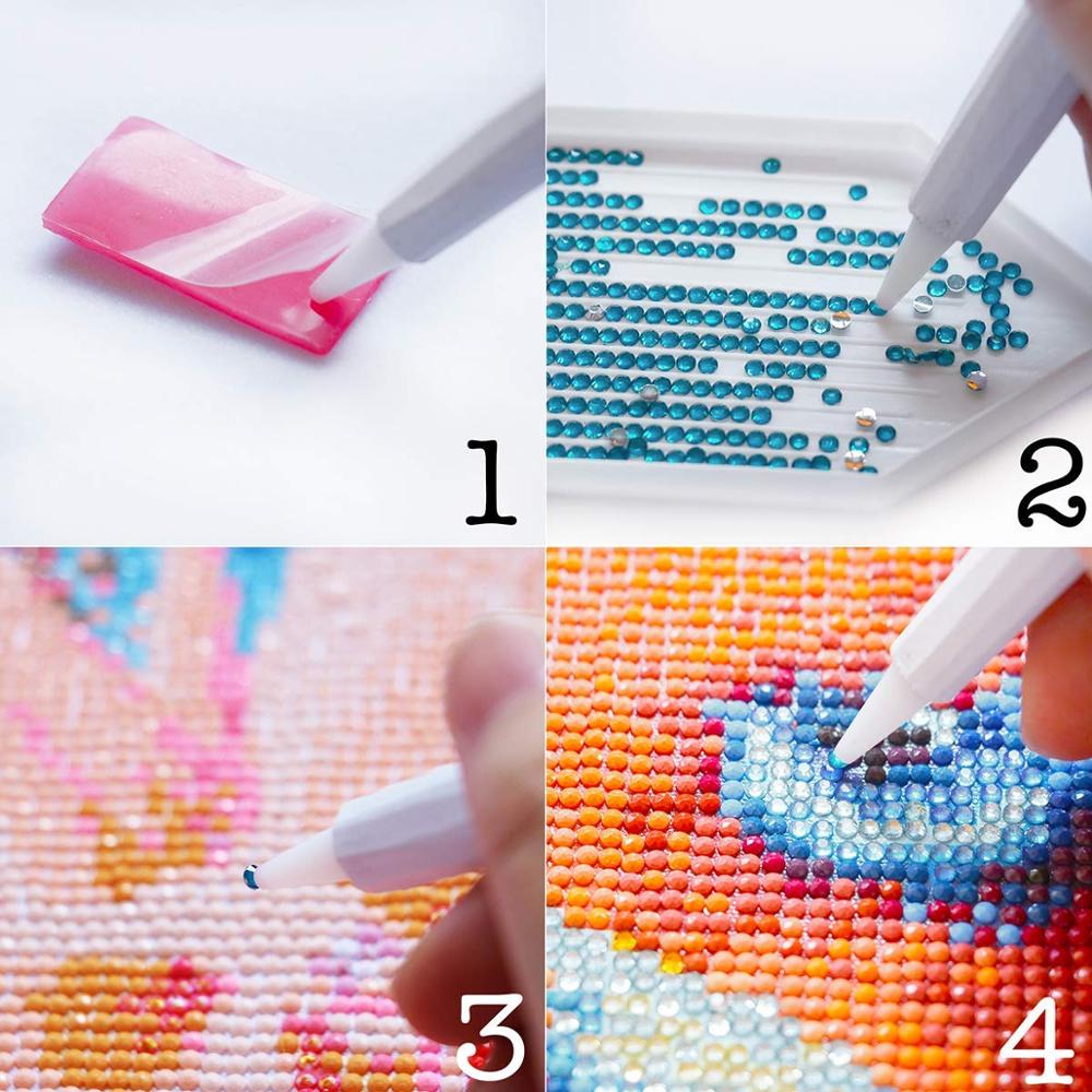 Set 5/10 phụ kiện gắn bút đính đá làm tranh đính đá DIY