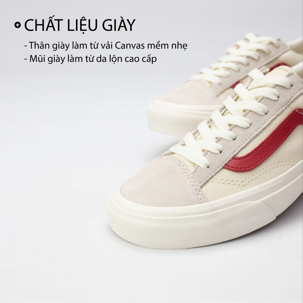 Vans style 36 đỏ CHÍNH HÃNG cho nam nữ, giày vans style 36 chuẩn full box
