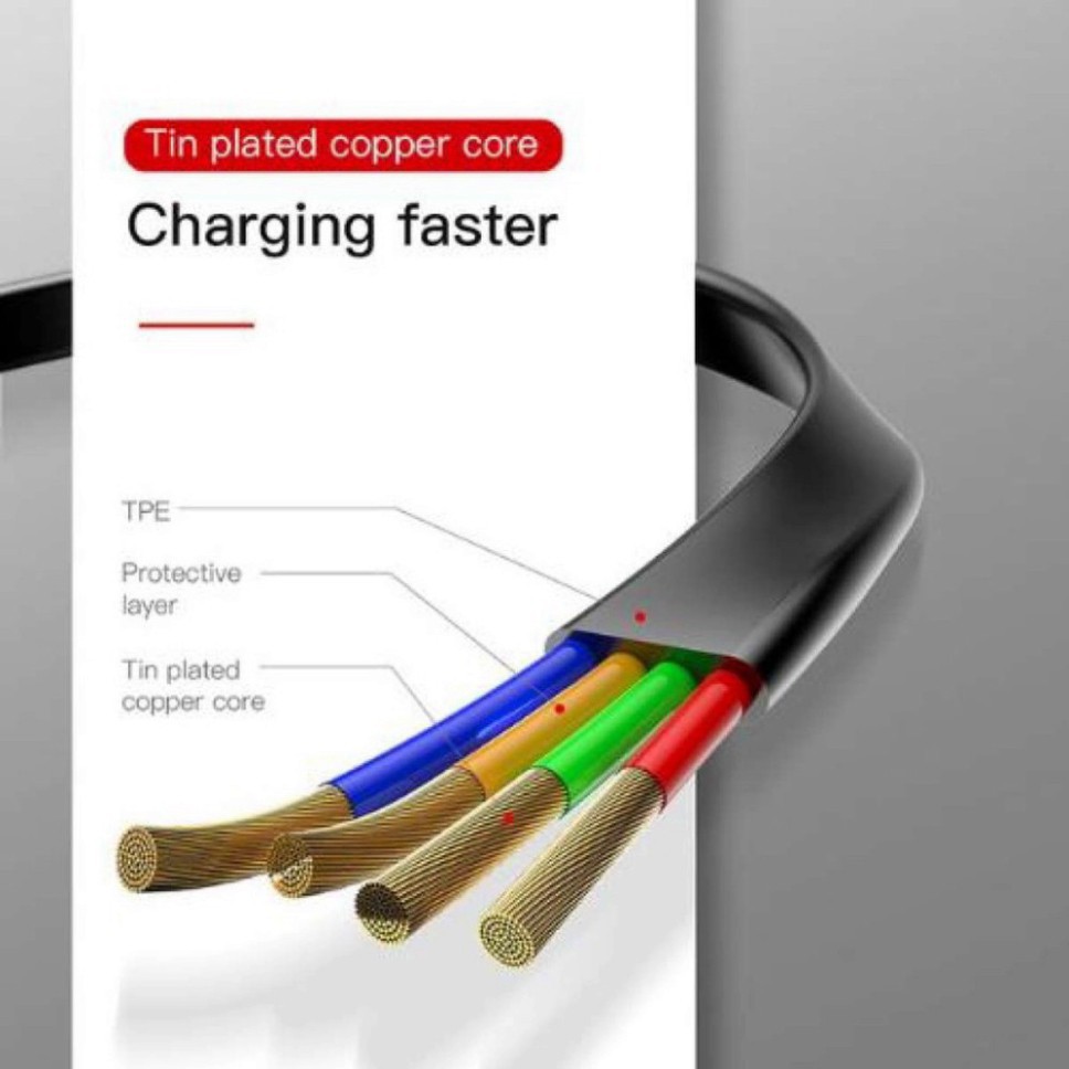 [CHÍNH HÃNG] Cáp Sạc Dây Rút Baseus 3 In 1 USB Cable For Iphone - Fast Charging Charger Micro USB Cable For Samsung