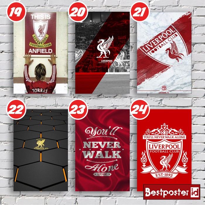 Poster Treo Tường In Hình Cầu Thủ Bóng Đá Liverpool Pictbox019