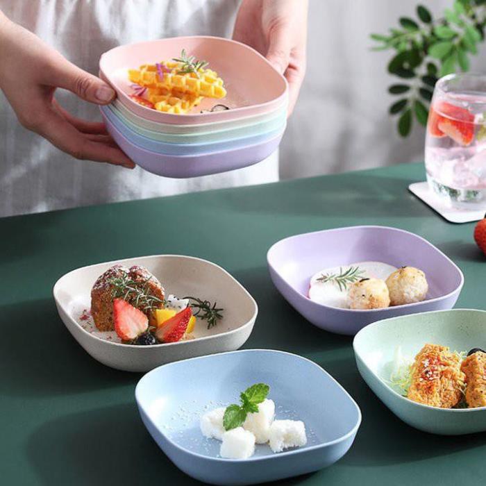 COMBO 8C ĐĨA LÚA MẠCH,màu paster ngọt ngào