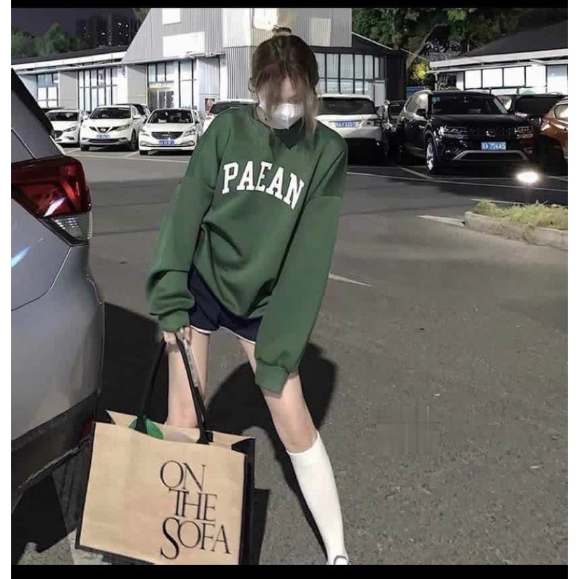 (HCM) ÁO SWEATER IN PAEAN THỜI TRANG HÀN QUỐC - THU ĐÔNG FORM RỘNG HOTTREND CHO CÁC BẠN TRẺ JANGMY