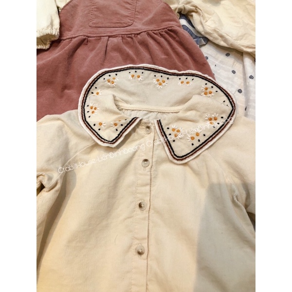 Áo sơ mi cổ sen bé gái Zara